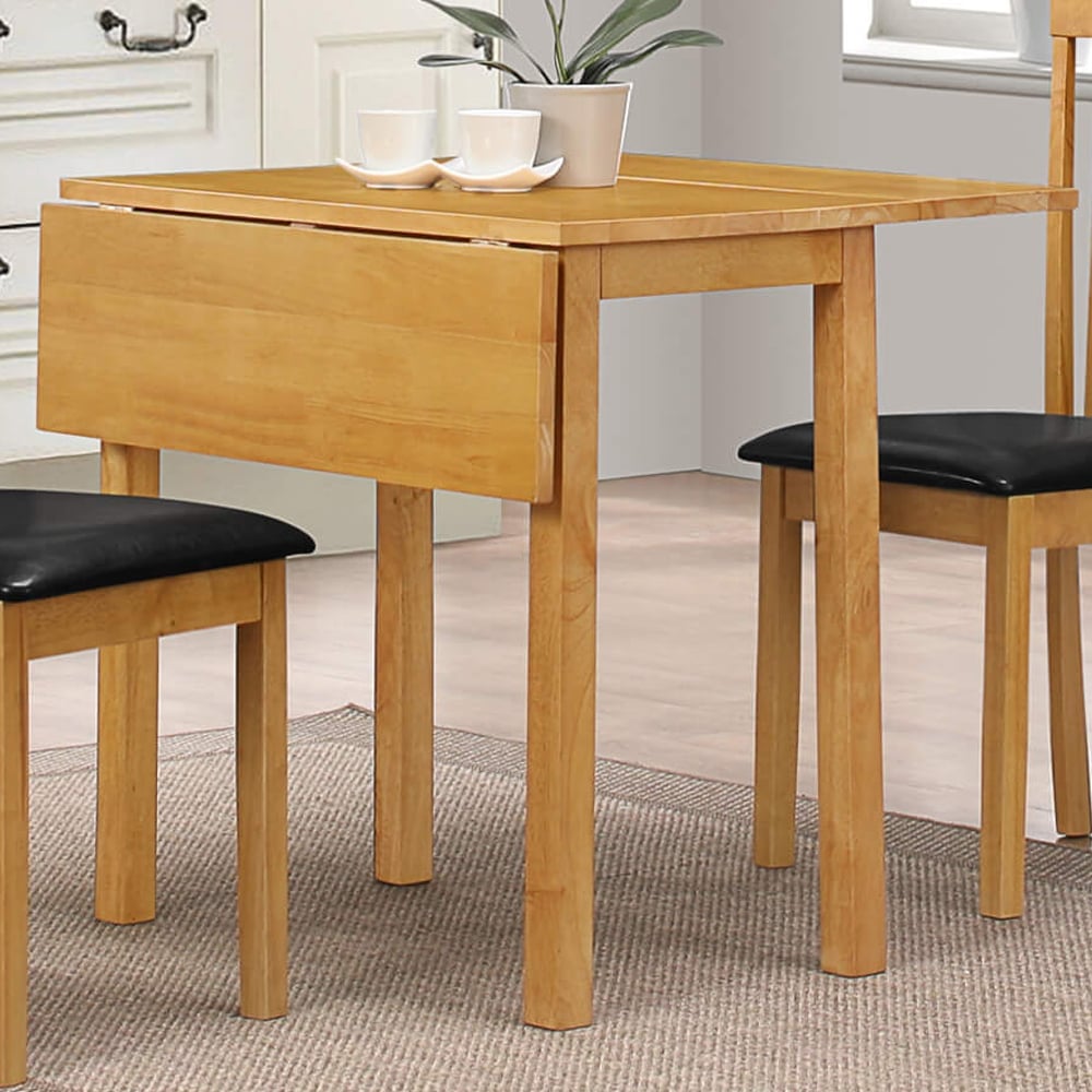 Aalto Wooden Drop Leaf Dining Table In Oak | Bed Sava