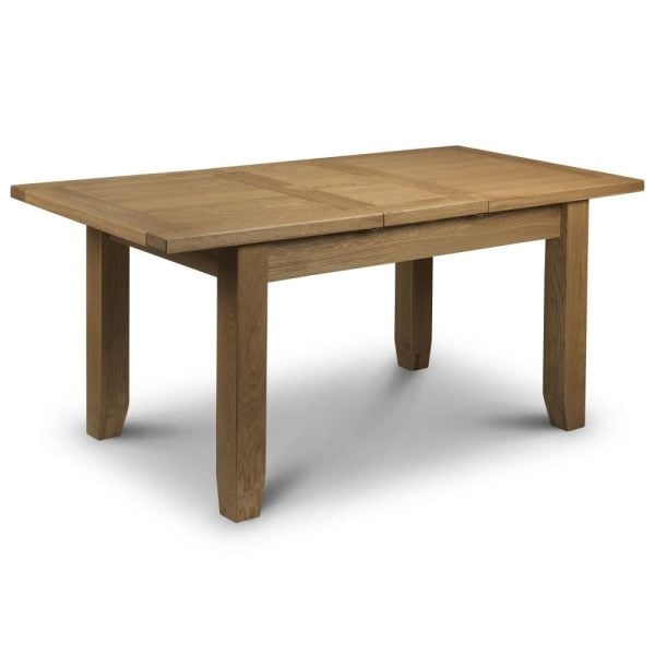 Aaralyn Wooden Extending Dining Table In Waxed Oak | Bed Sava