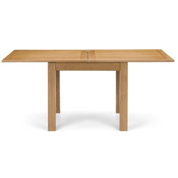 Aaralyn Wooden Flip Top Dining Table In Waxed Oak | Bed Sava