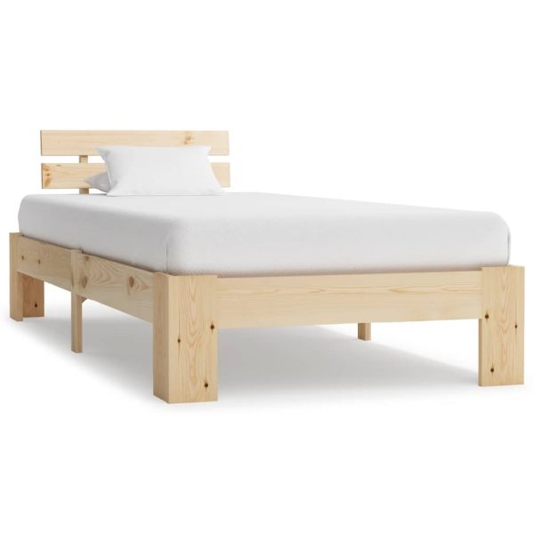 Absecon Wooden Single Bed In Natural | Bed Sava