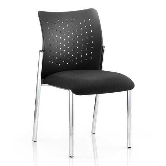 Academy Office Visitor Chair In Black No Arms