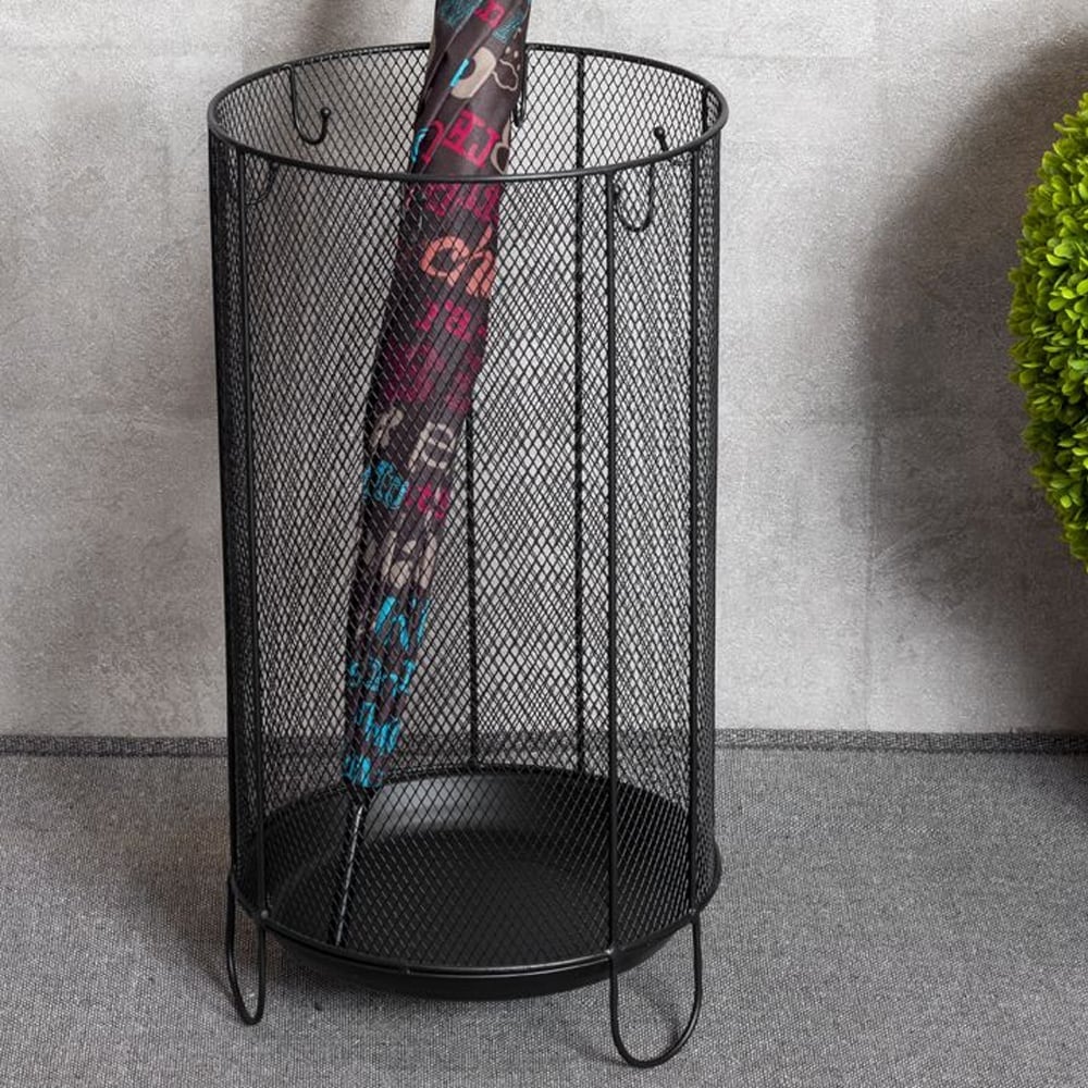 Accord Metal Umbrella Stand In Black