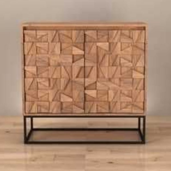 Accord Wooden Drinks Cabinet With 2 Doors In Oak | Bed Sava