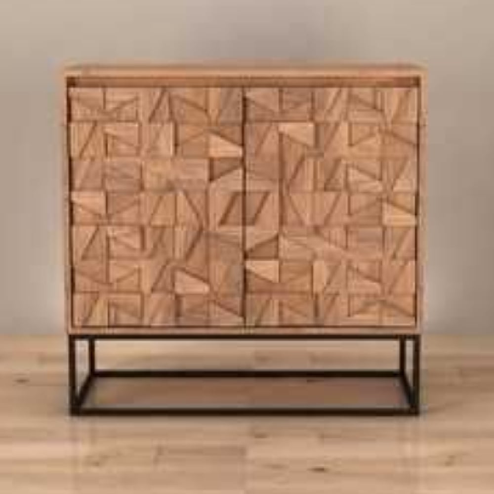 Accord Wooden Drinks Cabinet With 2 Doors In Oak