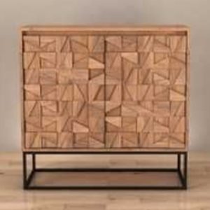 Accord Wooden Drinks Cabinet With 2 Doors In Oak | Bed Sava