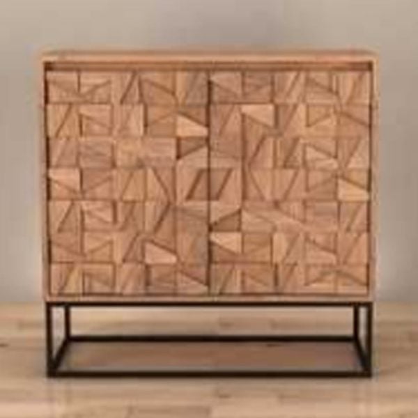 Accord Wooden Drinks Cabinet With 2 Doors In Oak | Bed Sava
