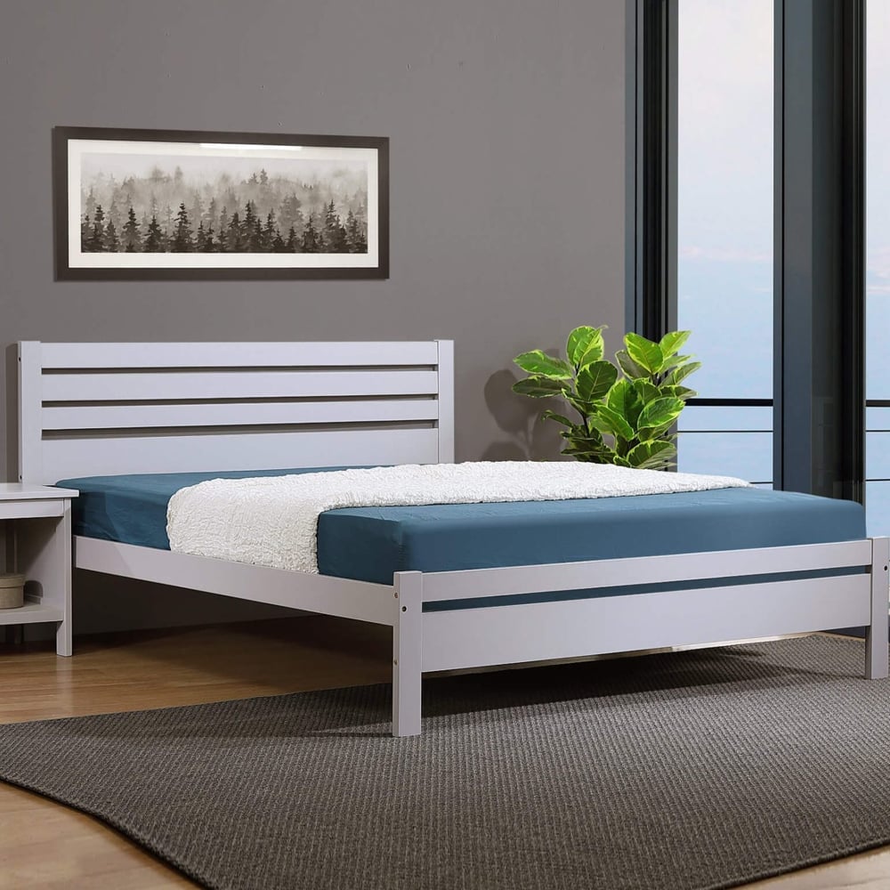 Adkins Wooden Small Double In Grey