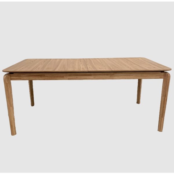 Adrian Wooden Rectangular Extending Dining Table In Natural | Bed Sava