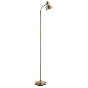 Agen Metal Task Floor Lamp In Antique Brass | Bed Sava