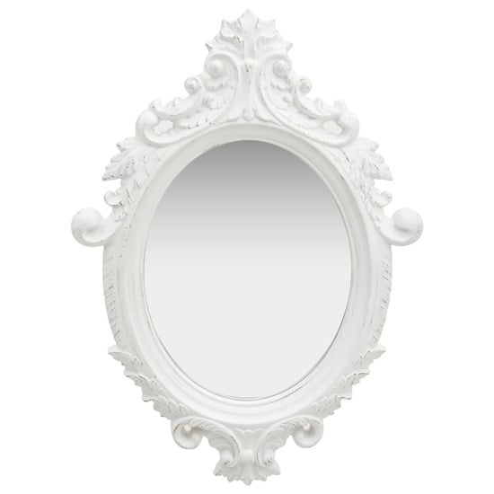 Airlia Castle Style Wall Mirror In White