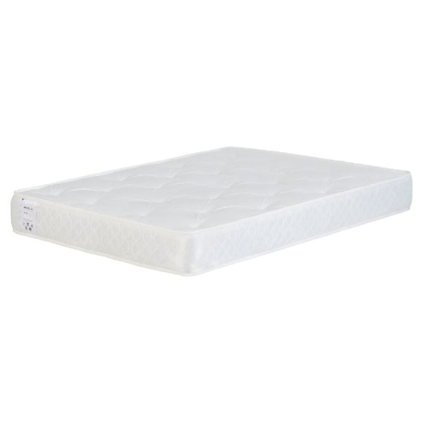 Akron Fabric King Size Mattress In Ivory | Bed Sava