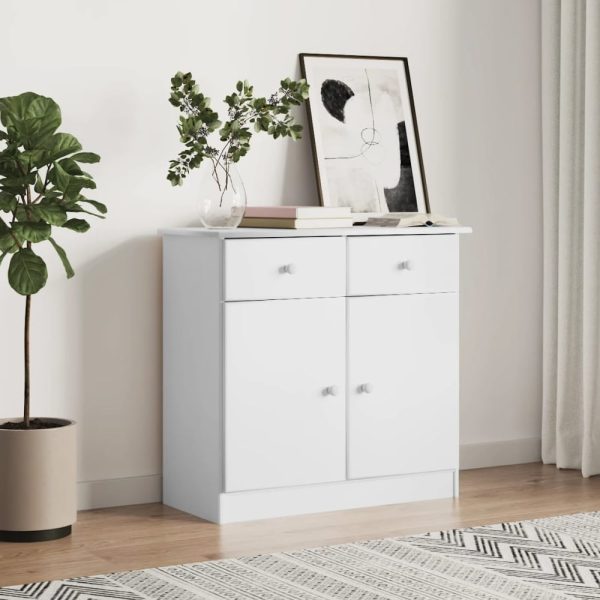Akron Wooden Sideboard With 2 Doors 2 Drawers In White | Bed Sava
