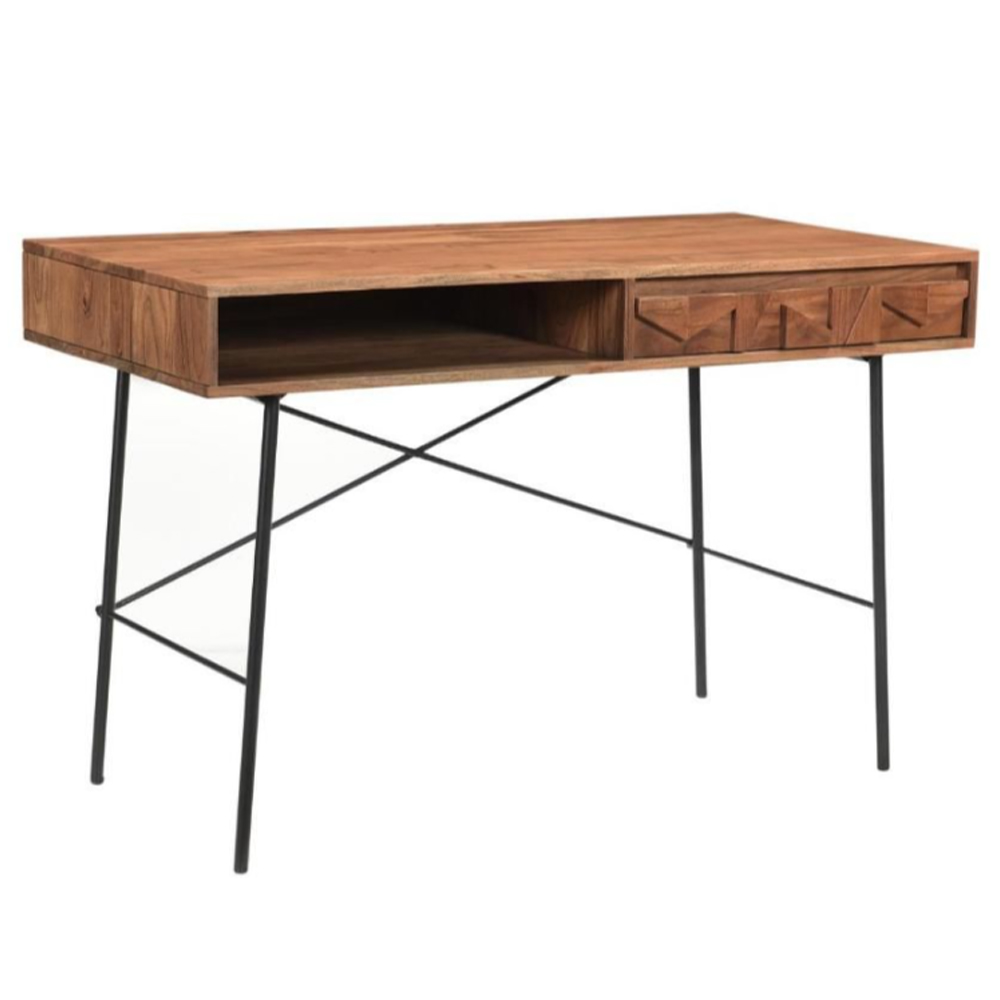 Albany Wooden Laptop Desk With 1 Drawer In Natural