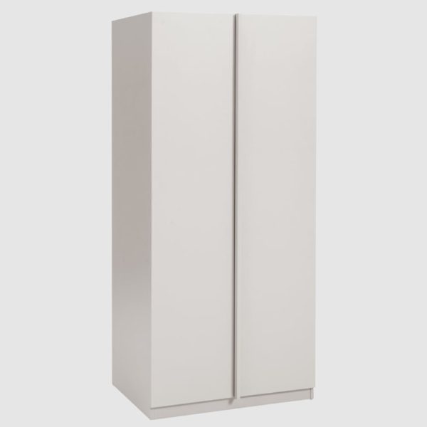 Albany Wooden Wardrobe With 2 Doors In Stone | Bed Sava