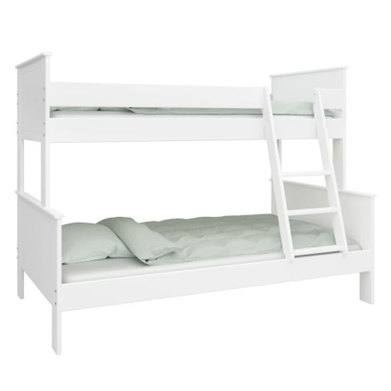 Albia Wooden Large Children Bunk Bed In White