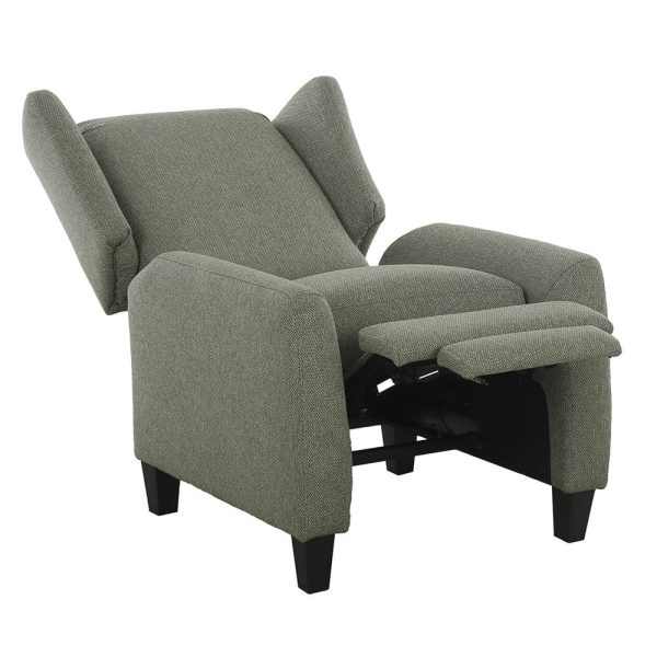 Alcoa Pushback Fabric Recliner Chair In Sage | Bed Sava