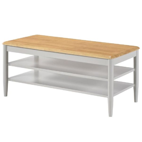Alcor Wooden TV Stand In Oak And Grey | Bed Sava