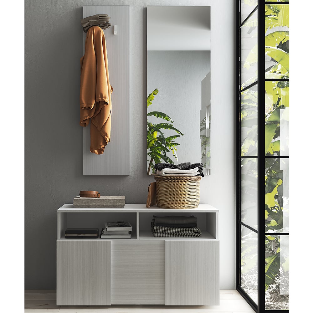 Aleta Wooden Hallway Furniture Set In Eucaliptus Oak