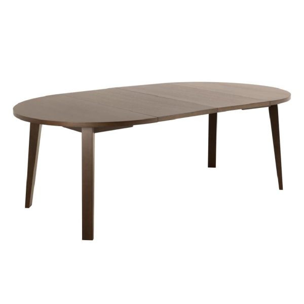 Alisto Wooden Extending Dining Table In Smoked Oak | Bed Sava