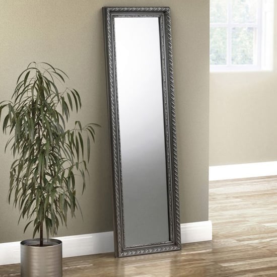 Abrielle Dressing Mirror In Pewter | Bed Sava
