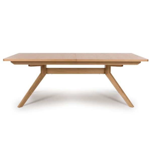 Allen Small Wooden Extending Dining Table In Natural | Bed Sava