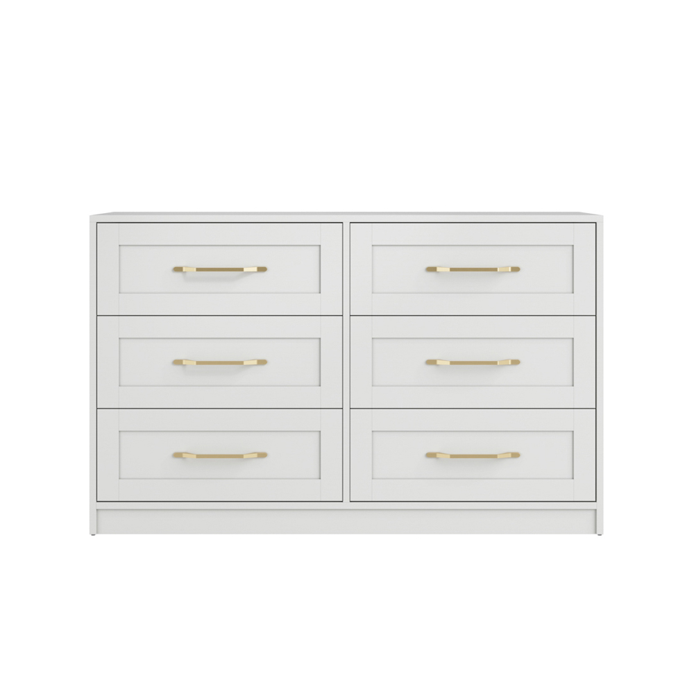 Allen Wooden Chest Of 6 Drawers In White