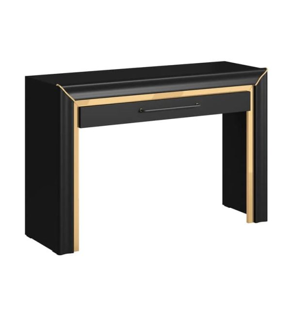 Allen Wooden Dressing Table With 1 Drawer In Black | Bed Sava