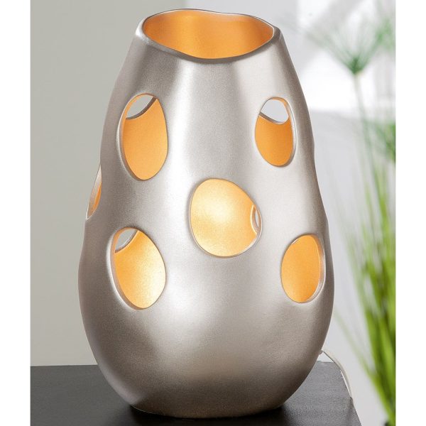 Allston Ceramics Nazareth Conical Table Lamp In Champagne | Bed Sava