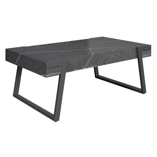 Alpine Wooden Coffee Table In Grey Marble Effect | Bed Sava