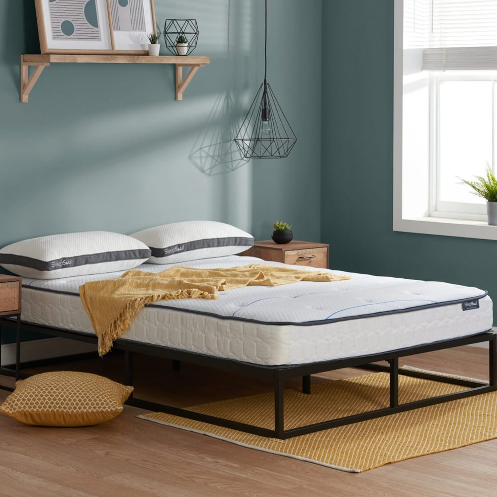 Amarillo Fabric Small Double Mattress In White