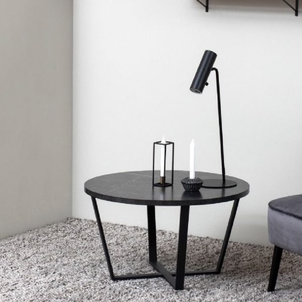 Amarillo Wooden Coffee Table In Black Melamine Effect | Bed Sava