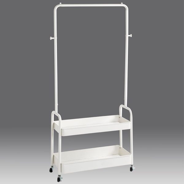 Andalusia Metal Coat Stand In White | Bed Sava