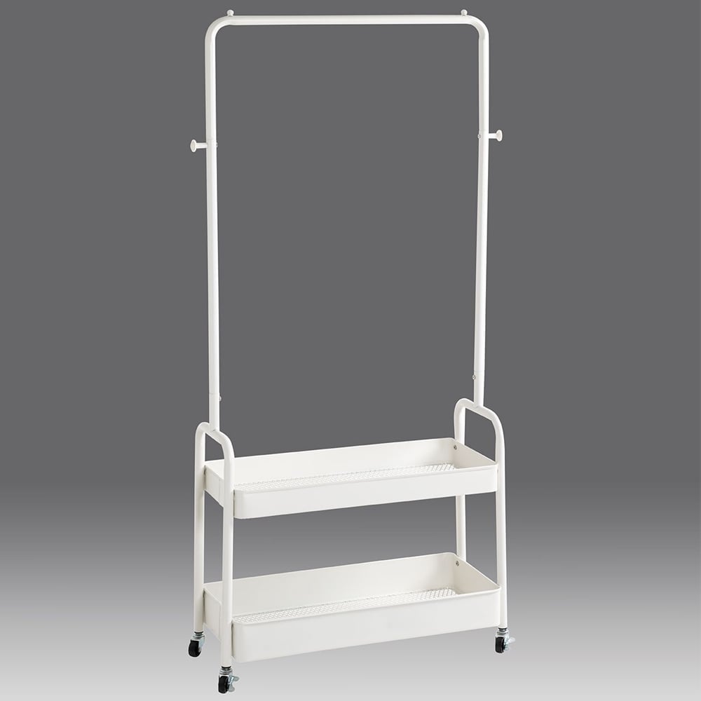 Andalusia Metal Coat Stand In White