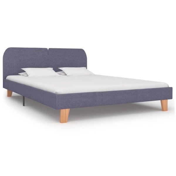 Annapolis Fabric King Size Bed In Light Grey | Bed Sava