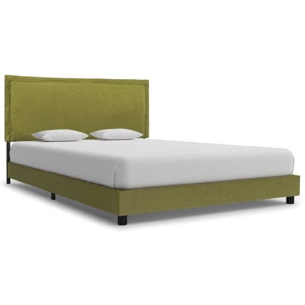 Arcadia Fabric Double Bed In Green | Bed Sava