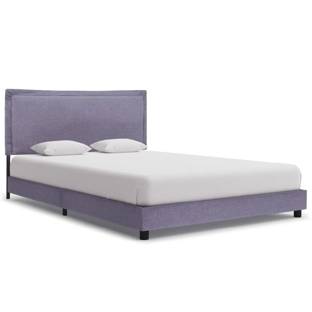 Arcadia Fabric Double Bed In Light Grey