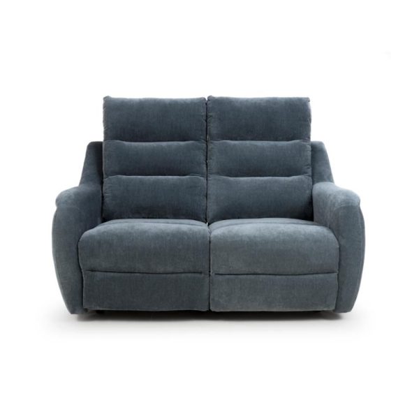 Arcata Electric Power Fabric 2 Seater Sofa In Dusk | Bed Sava