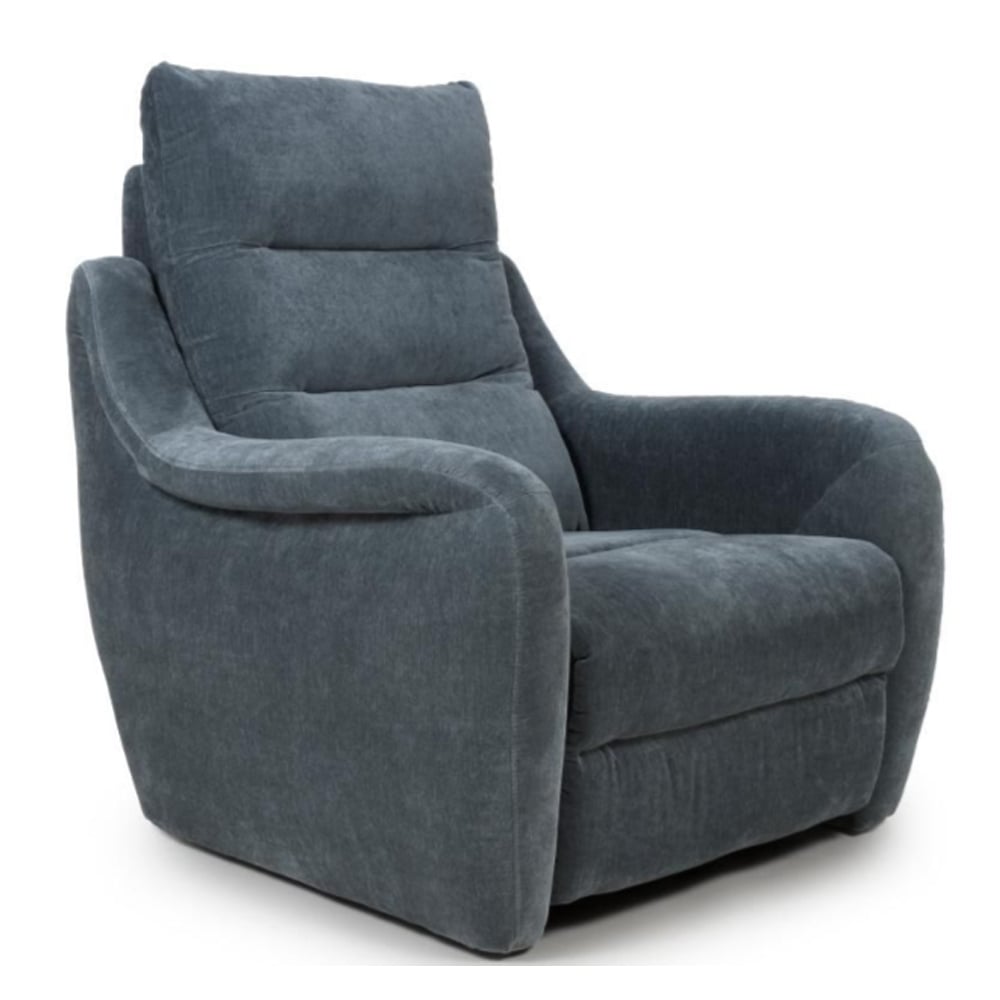 Arcata Fabric Electric Recliner 1 Seater Sofa In Dusk