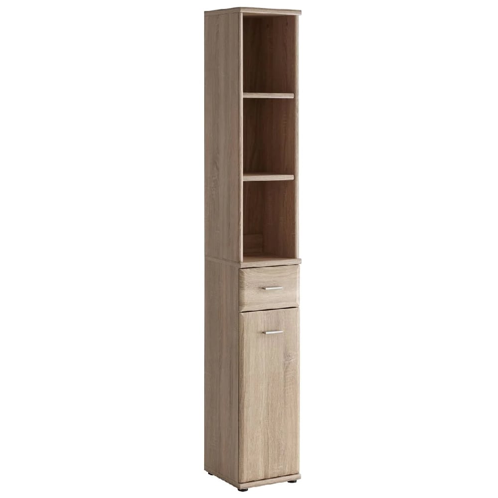 Arcata Wooden Hallway Storage Cabinet Tall In Sonoma Oak