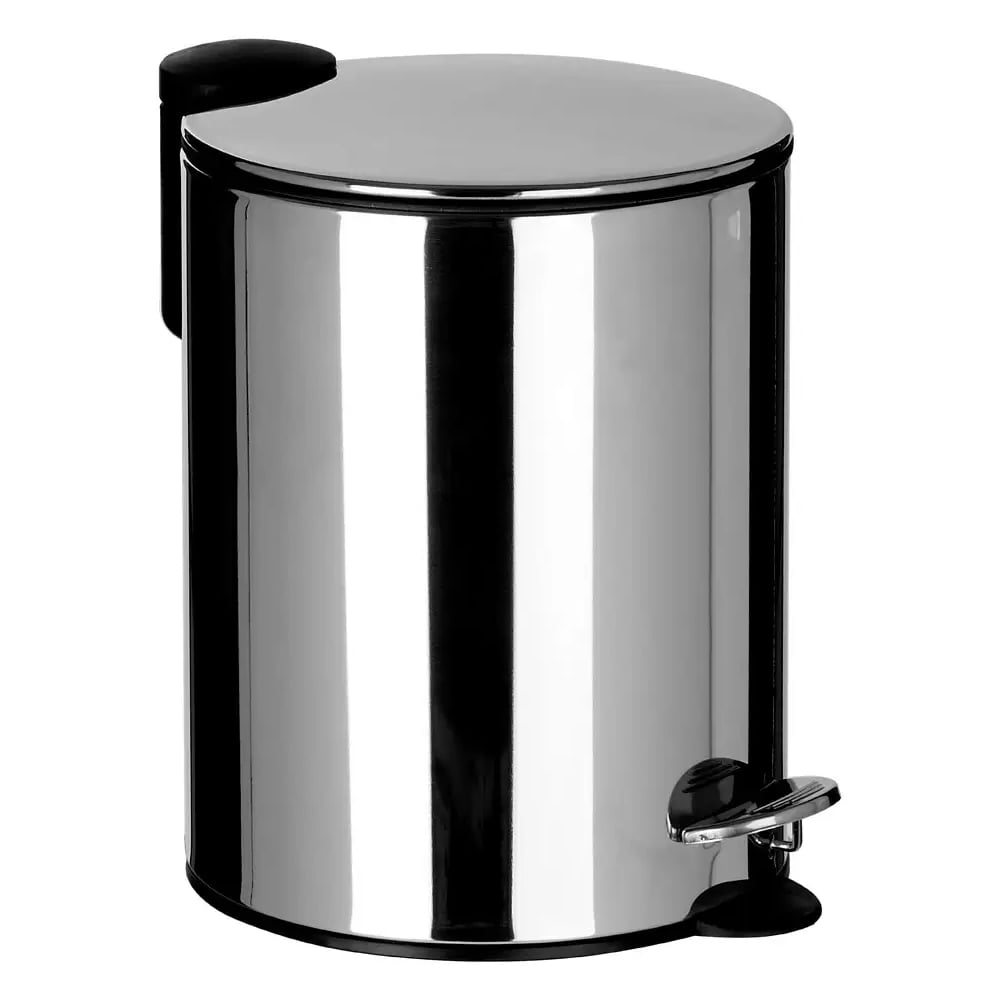 Arden Stainless Steel 5 Litre Pedal Bin In Silver