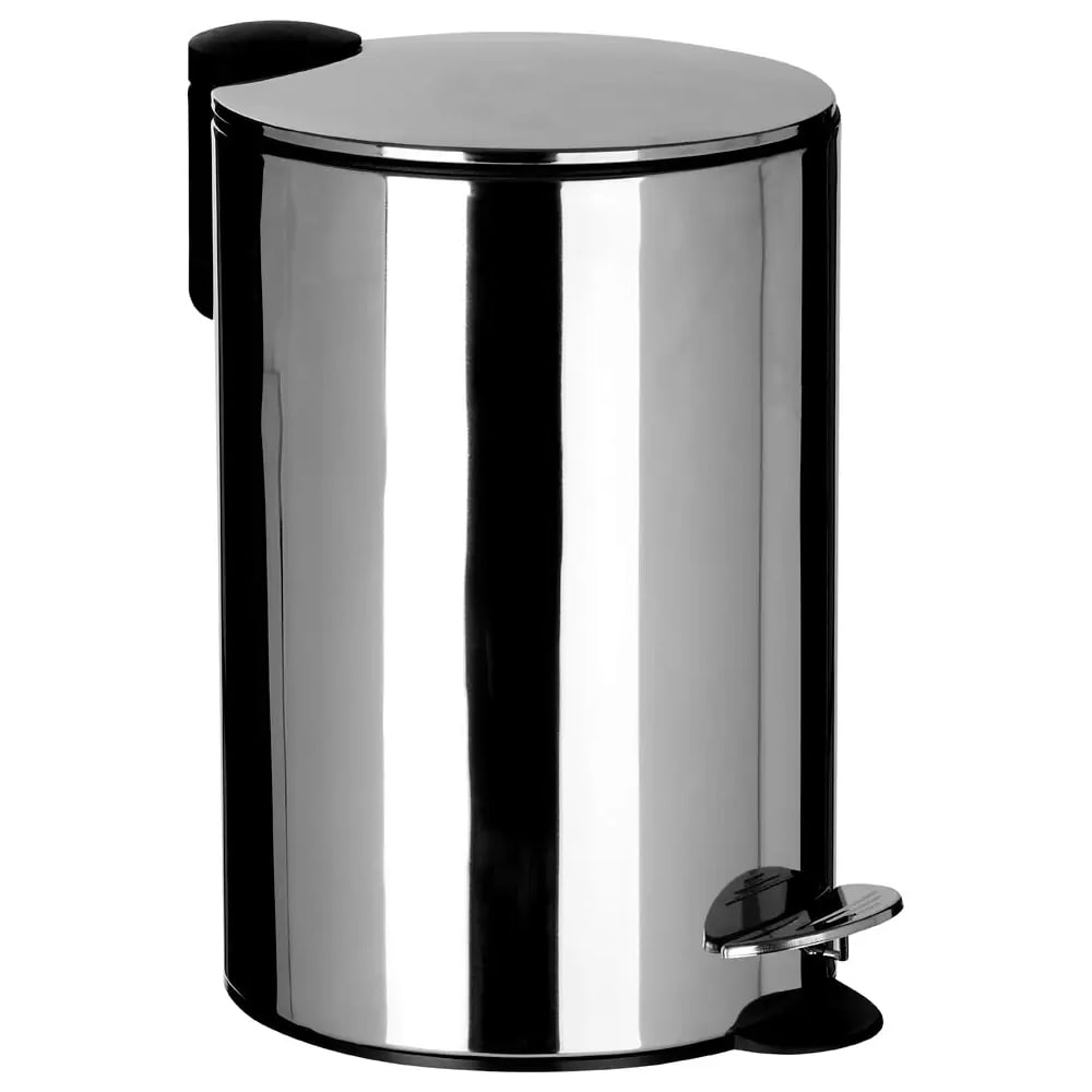 Arden Stainless Steel 12 Litre Pedal Bin In Silver