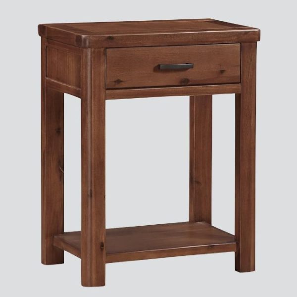 Areli Wooden Bedside Cabinet With 1 Drawer In Dark Brown | Bed Sava