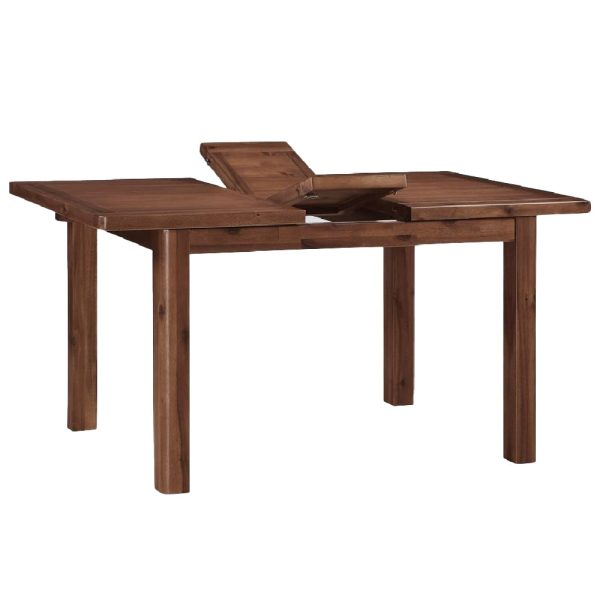 Areli Small Wooden Extending Dining Table In Dark Brown | Bed Sava