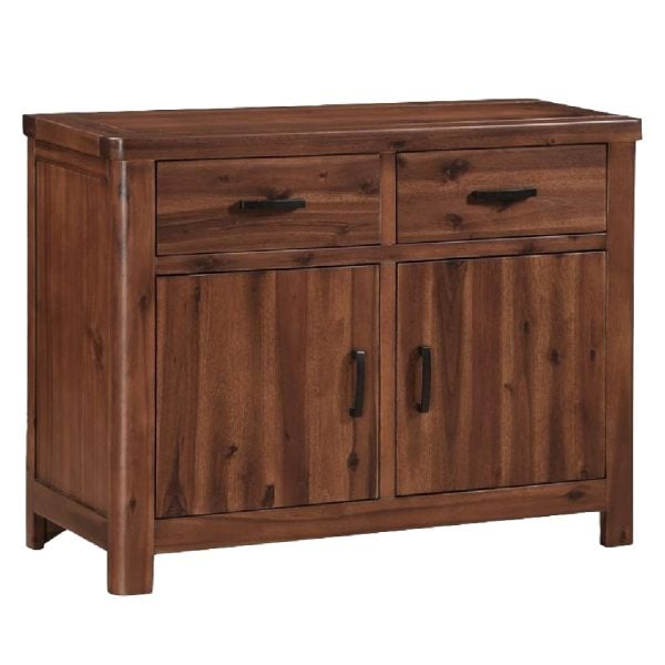 Areli Wooden Sideboard With 2 Doors 2 Drawers In Dark Brown | Bed Sava