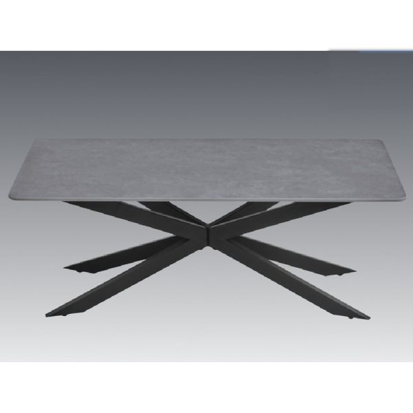 Arles Sintered Stone Coffee Table In Dark Grey | Bed Sava