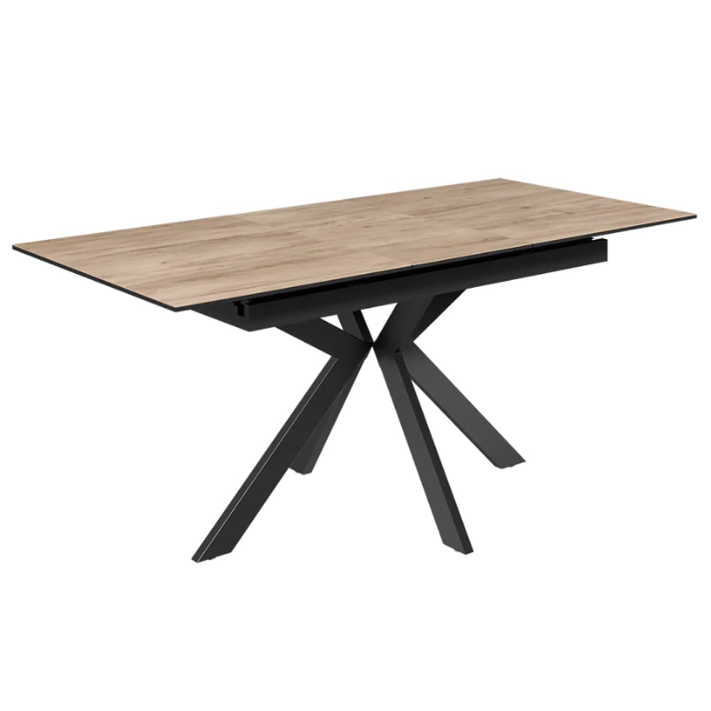 Armada Small Ceramic Extending Dining Table In Oak Effect