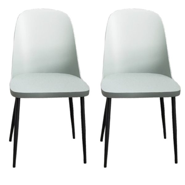Arta Duo Light Grey Plastic Dining Chairs In Pair | Bed Sava