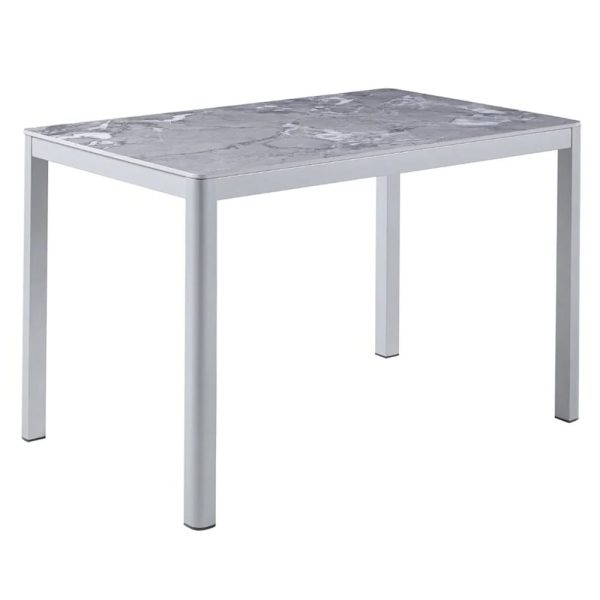 Arta Large Sintered Stone Dining Table In Grey | Bed Sava