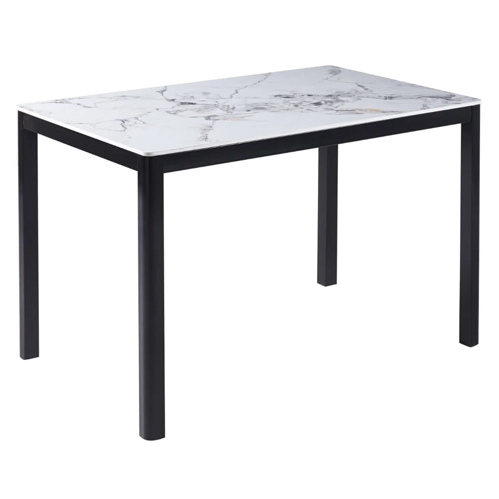 Arta Large Sintered Stone Dining Table In White