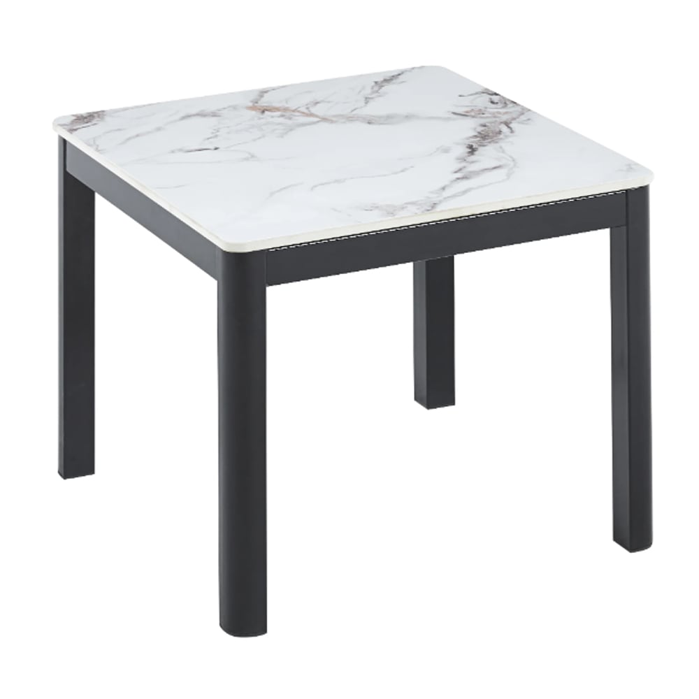 Arta Sintered Stone Side Table In White